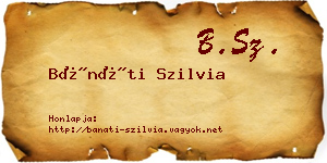 Bánáti Szilvia névjegykártya